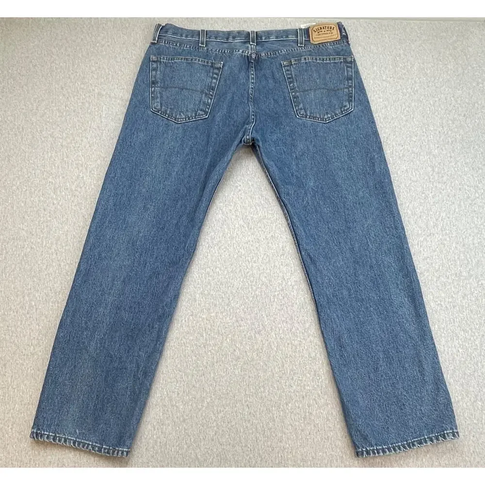 Levis Jeans‎ Mens 40 x 32 Blue 100% Cotton Signature Regular Straight